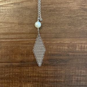 2 sterling silver necklaces bundle